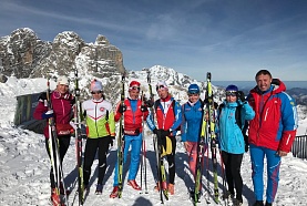 Группа старшего тренера молодежной сборной Федерации лыжных гонок и биатлона РТ Алексея  Зорина находится в Австрии