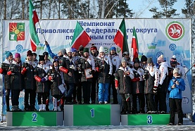 Команда Республики Татарстан стала победителем чемпионата Приволжского Федерального округа  по лыжным гонкам