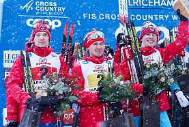 Этап Кубка мира ФИС по лыжным гонкам с участием Андрея Ларькова и Анны Нечаевской  (январь 2019)