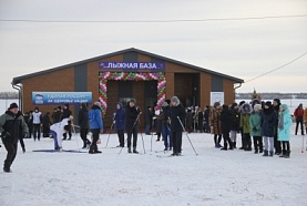 В селе Базарные Матаки состоялось торжественное открытие модульной лыжной базы