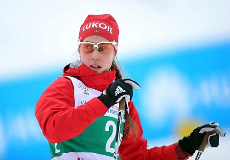 Татарстанская спортсменка Христина Мацокина участвует в очередном этапе Кубка мира ФИС по лыжным гонкам