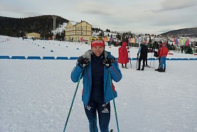 Мария Давыденкова лидирует в спринтерской гонке 