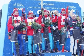 Андрей Ларьков - серебряный призер  очередного этапа Кубка мира ФИС по лыжным гонкам.  